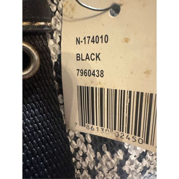 Nine West nwt snakeskin  barrel shoulder bag tote purse pocketbook - Picture 3 of 10